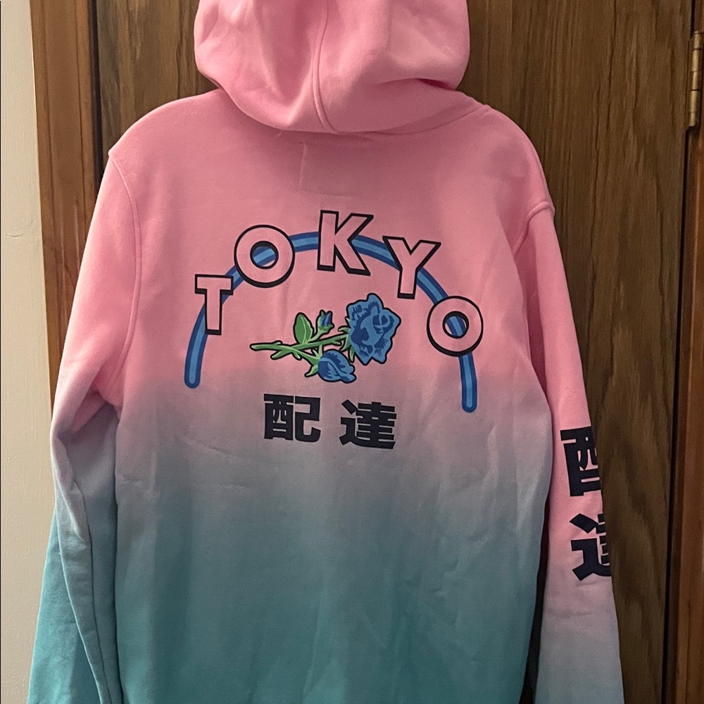 Tokyo Graphic Pink and Blue Hoodie
